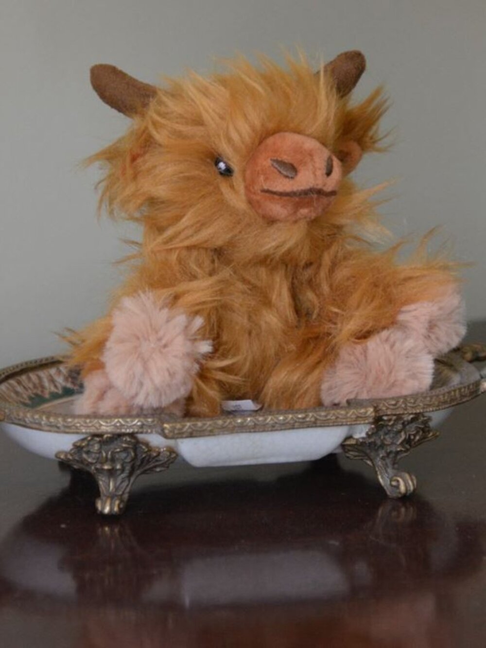 NWOT Wrendale "Gordon" Highland Cow Plush Character Keyring